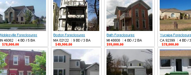 Foreclosed Homes Listed for Sale