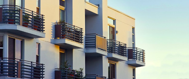 modern Apartment Balcony at Sunset