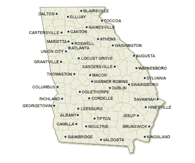 Georgia map