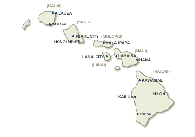 Hawaii map