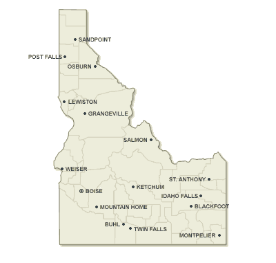 Idaho map