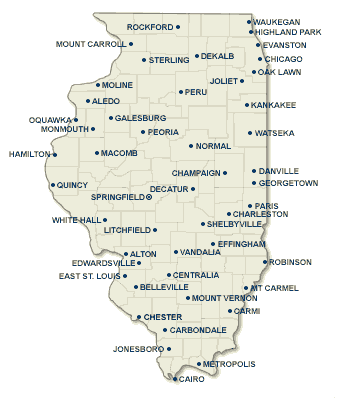 Illinois map