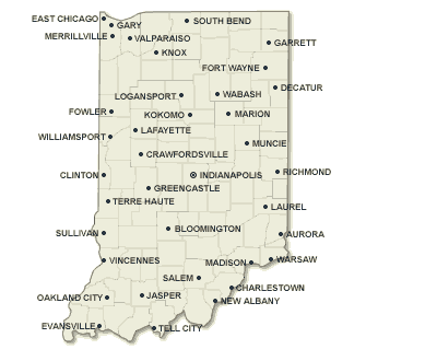 Indiana map