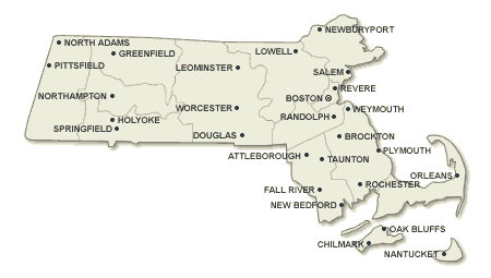 Massachusetts map