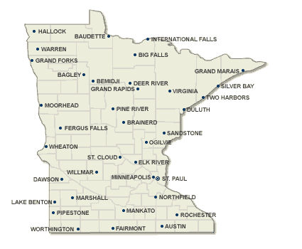 Minnesota map