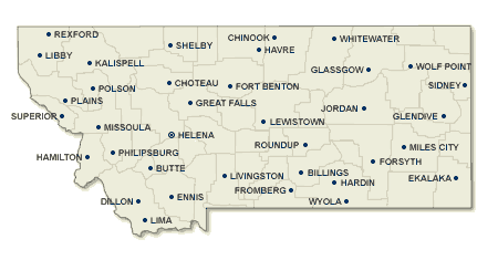 Montana map