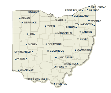 Ohio map