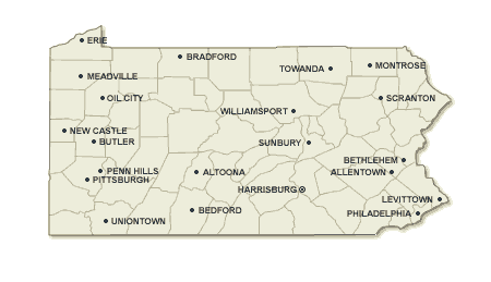 Pennsylvania map