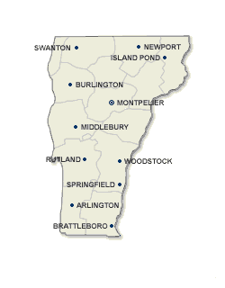 Vermont map